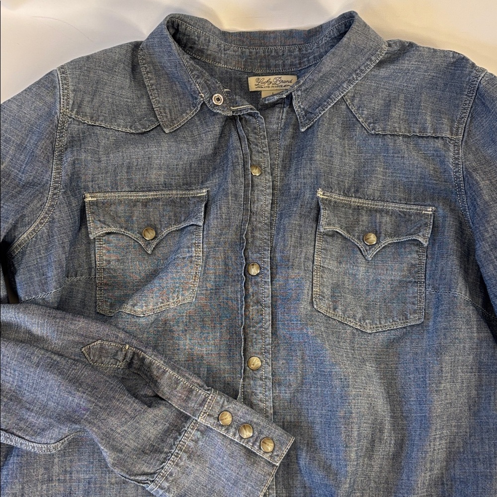 Lucky Brand Chambray Button-Up Shirt